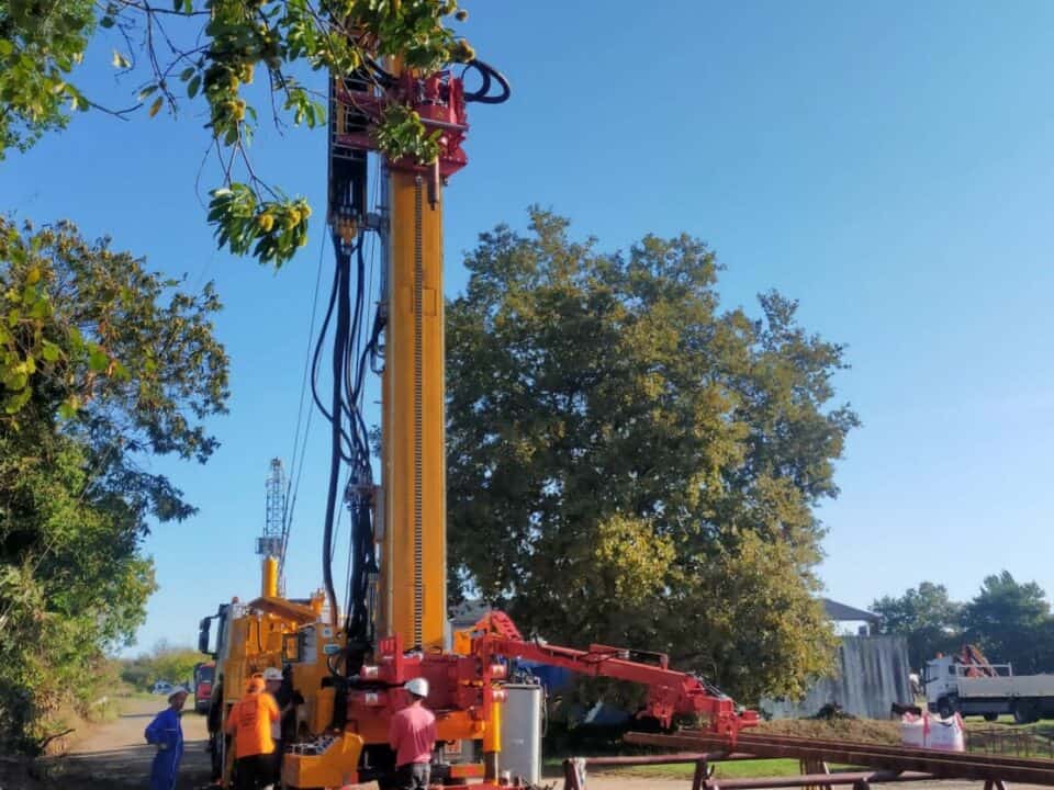 cantiere Massenza perforatrice Mi55 in Francia