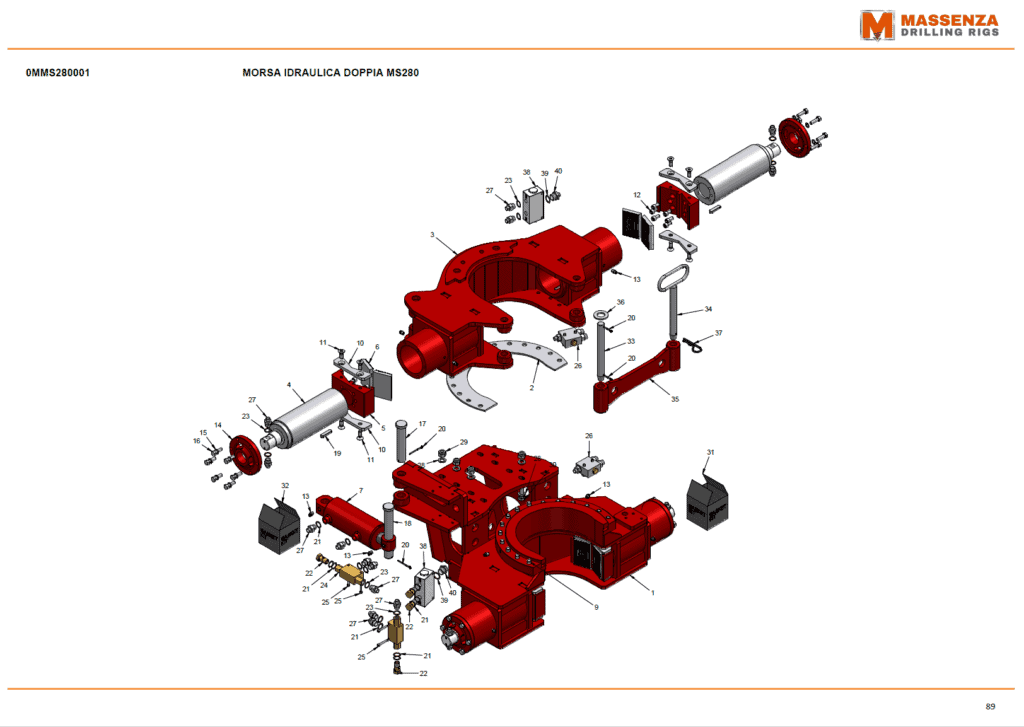 Manuale ricambi perforatrici Massenza_Drilling_Rigs