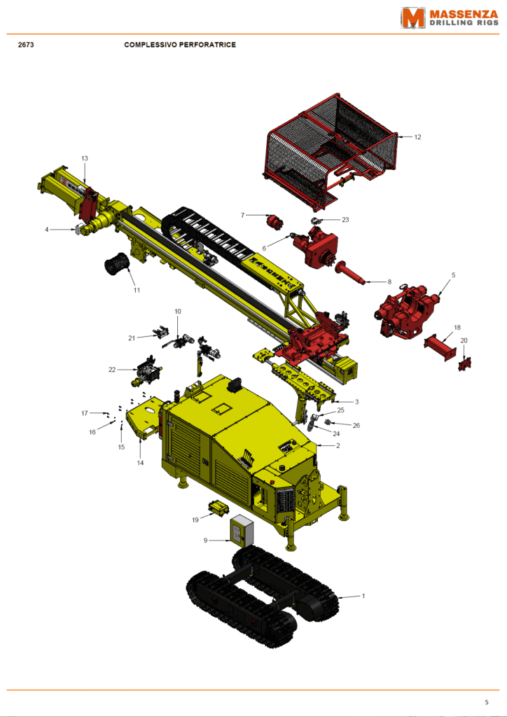 Manuale ricambi perforatrici Massenza_Drilling_Rigs
